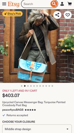 Peace4you BAGS/ UPCYCLED MESSENGER BAG