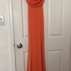 Orange Formal Dress 