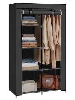 Portable Wardrobe Black