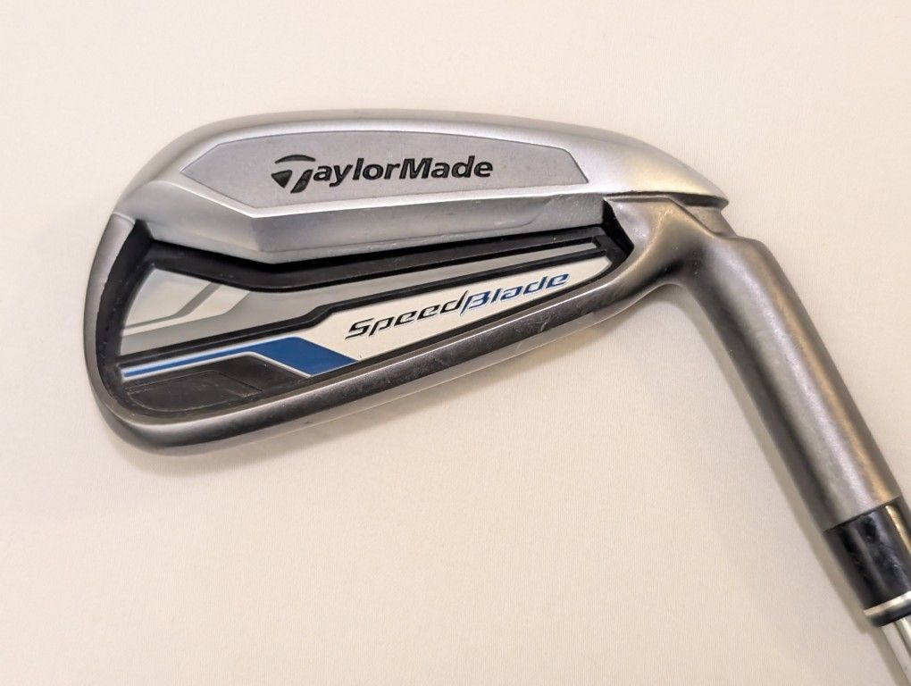 RH MINT TAYLORMADE SPEED BLADE #6 IRON S. FLEX STEEL SHAFT W/ NEW TAYLORMADE GRIP