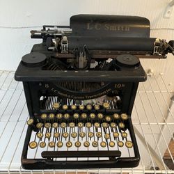 L.C Smith Vintage Antique Typewriter