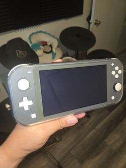 Nintendo switch lite black mint condition