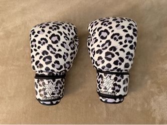 New Leopard Print Boxing Gloves! 12oz. Custom made in Thailand