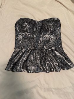 Rebecca Taylor Size 6 Sequin Tube Top
