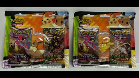 Pokemon Evolving Skies Astral Radiance Back To School Pikachu eevee Eraser Blister