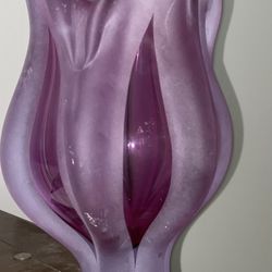 Vintage gorgeous purple glass Vase