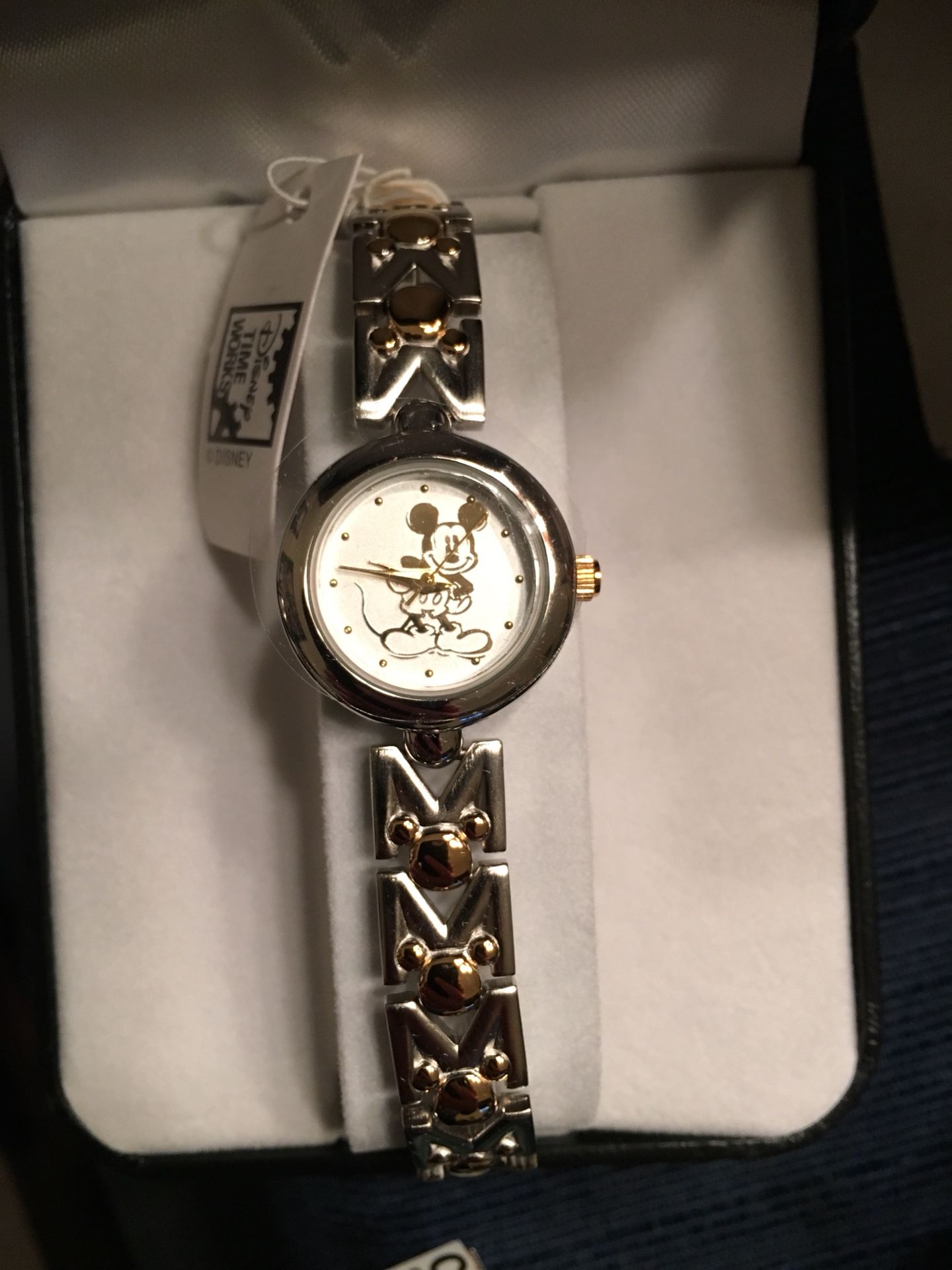 Disney Watch - NEW, tags on, gold and silver design, box included