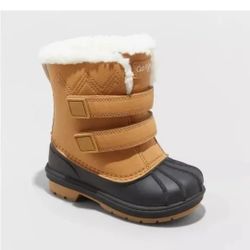 Kids Cat & Jack Toddler Denver Winter Boots Cognac Size 6