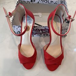 Red Cloth Dress Shoes