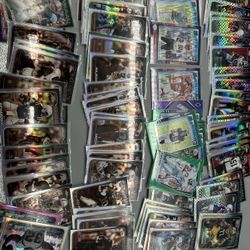 Over 200 Trading cards.  NFL,MLB,NBA LESS THAN A DOLLAR A CARD 