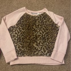 Sweater Pink With Animal Print For Girls 