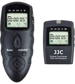 JJC Wireless Intervalometer Timer Remote Control Shutter Release for Fuji Fujifilm X-T5 X-T4 X-T3 X-T30 II X-T20 X100VI X100V X100F X100T X-PRO3 X-E3 