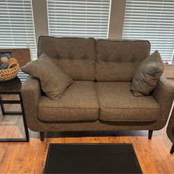Living room set - couches, end table, and coffee table