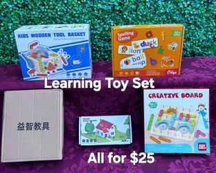 Set Of Kids Learning Toys / Montessori Toy set/ Set De Juguetes para aprender