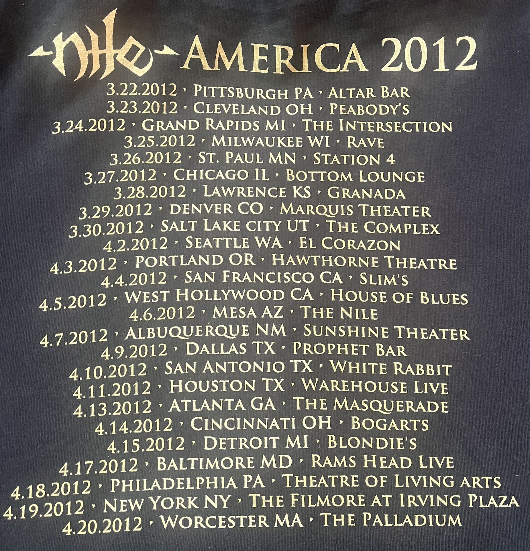 Maryland Deathfest Concert T-shirt Very Rare