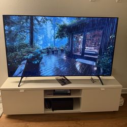 Modern White TV Stand / Media Console 