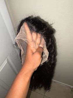 13x6 Deep Wave Lace Front Wigs Human Hair Wigs for Women 200 Density HD Transparent Deep Curly Lace Frontal Wigs Human Hair Pre Plucked with Baby Hair