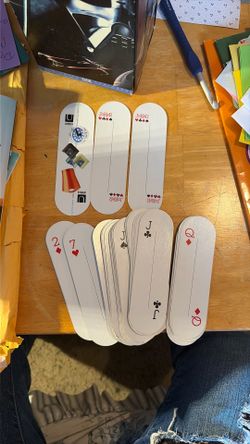 Umbra Slim Playing Cards Complete Deck w/ Case Jokers Narrow Travel Cards