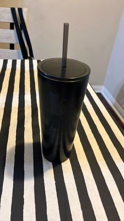 Starbucks Black cat glow in the dark Stainless Steel Tumbler with Straw