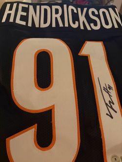 Trey Hendrickson Signed Cincinnati Bengals #91 Jersey BAS Witnessed NFL