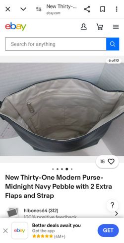 NEW THIRTY_ ONE   Cross BODY BAGModern PURSES Black Beauty Pebbles