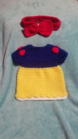 Snow white premie/ newborn outfit