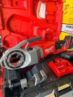 Used in good condition Milwaukee M18 Fuel One-Key Cordless Brushless Pipe Threader Kit with (2) 12.0Ah Batteries and Case $1,800  Sold separately. Hig