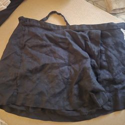 J.Crew black linen skirt Size 00 