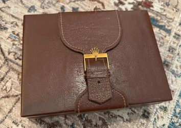 Rolex Day Date President Leather & Wood Watch box
