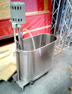 Stainless Steel Whirlpool Hydrotherapy Tank on Casters