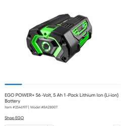 56V CORDLESS LITHIUM-ION BATTERY 5.0 AH