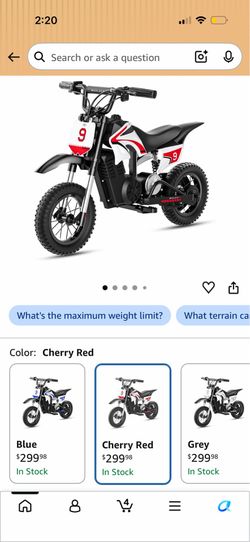 Electric dirt bike for kids