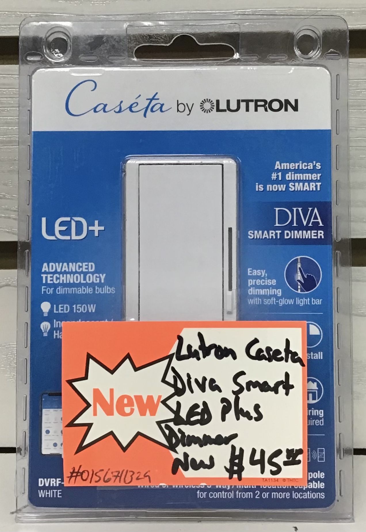 Lutron Caseta Diva Smart LED Plus Dimmer New 
