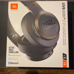 JBL LIVE 650BTNC Wireless Over Ear Noise Cancelling Headphones Black