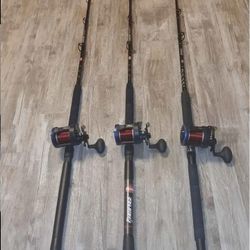 *SALE!* 3 NEW Tsunami Seatech 30LW #1 On A Penn Rival And #2 On Penn Pursuits Iv