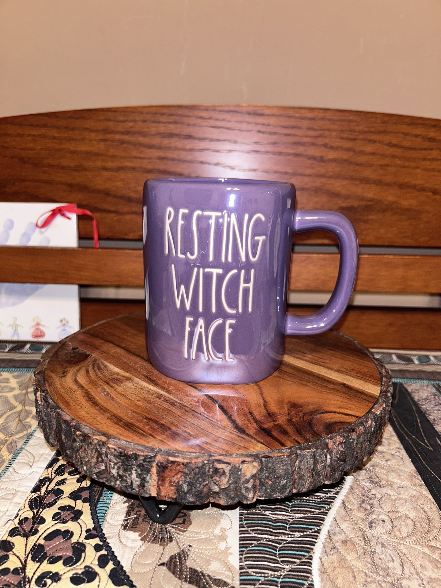 Rae Dunn Resting Witch Face Mug