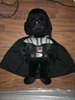 Star Wars Darth Vader Backpack Plush Full Size 20" Animations