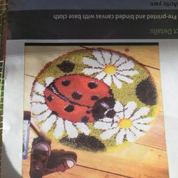 Ladybug Rug Latchhook Kit