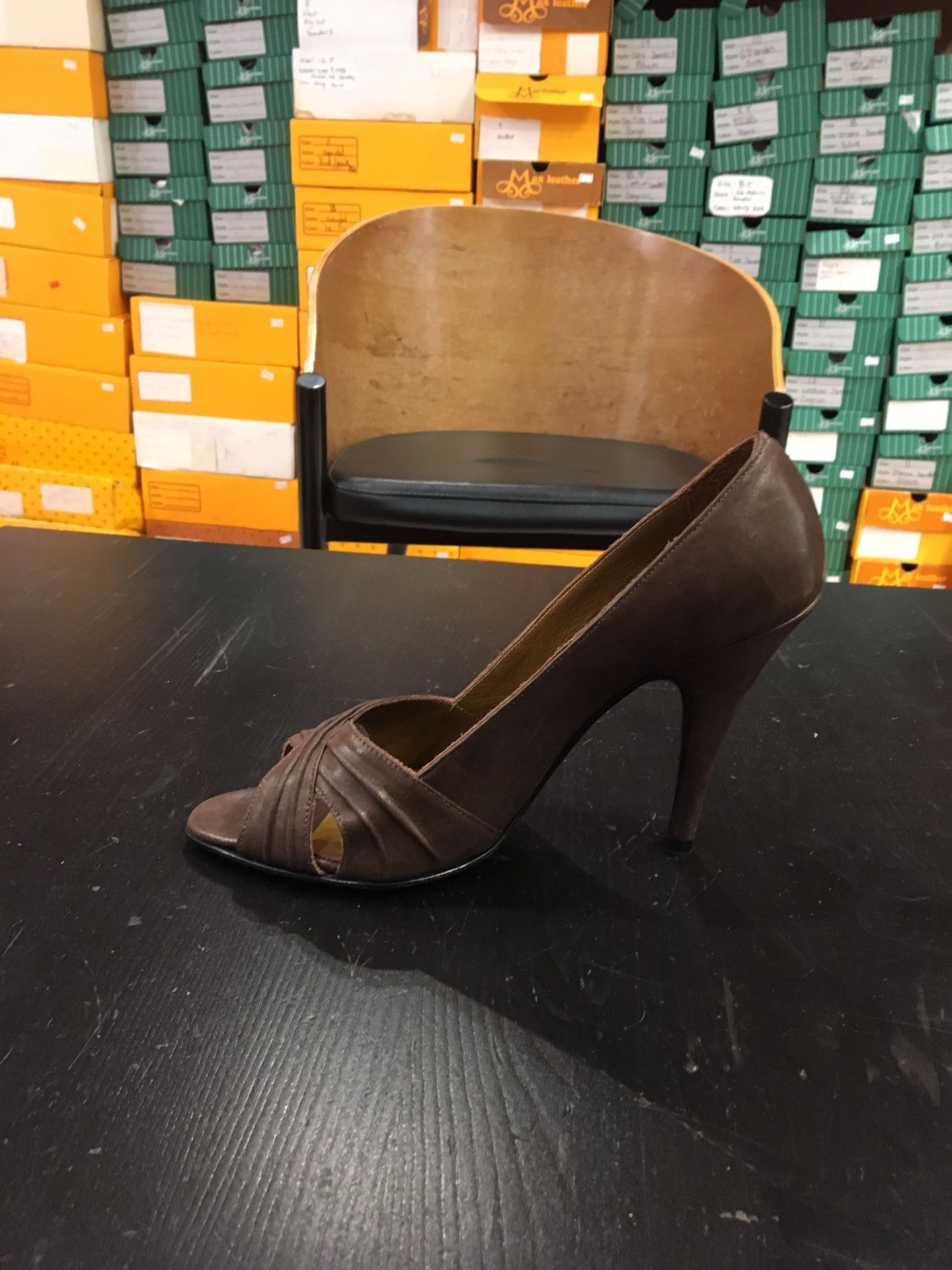 Full Leather Heels 