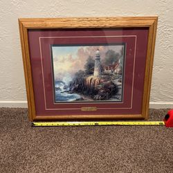 Thomas Kinkade Framed “The Light Of Peace”