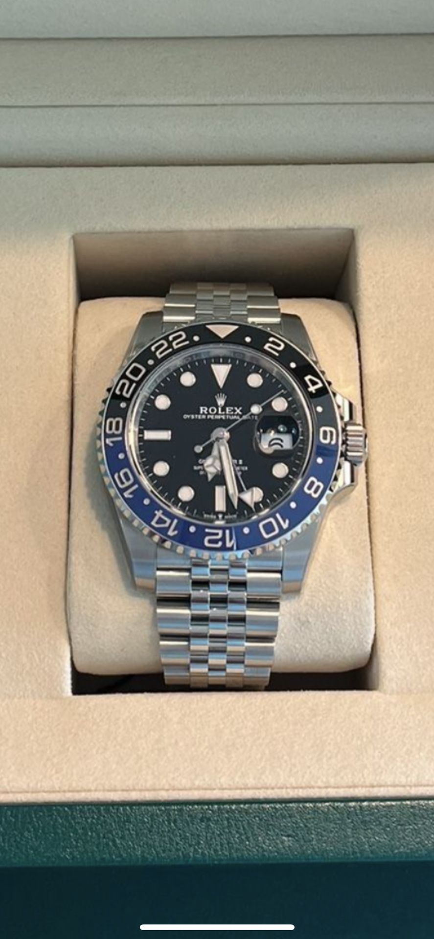 2025 UNWORN Rolex GMT Master II Batgirl 126710BLNR