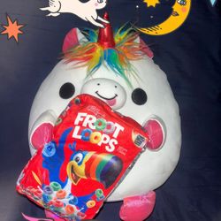 Snackels Fruit Loops Unicorn Plush Toy