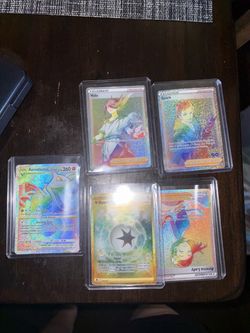 Pokémon Holographic Rare Card Lot of 5