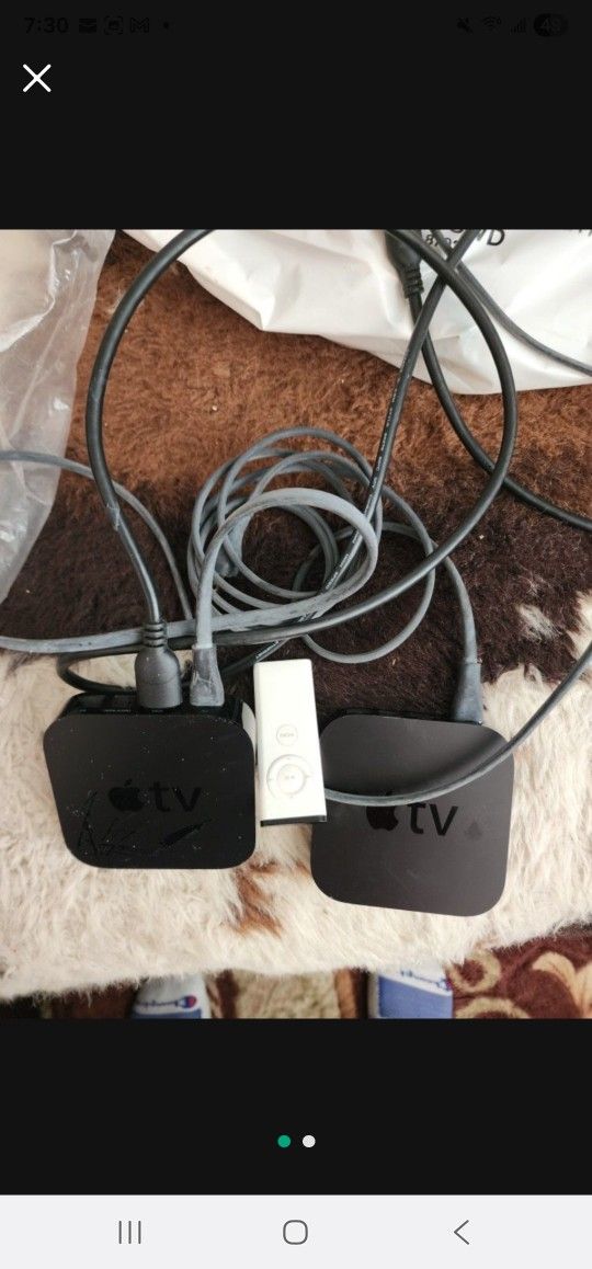 2 Apple Tvs And One Remote 