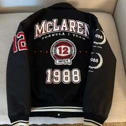 Abercrombie & Fitch McLaren Varsity Jacket In US Men’s Medium