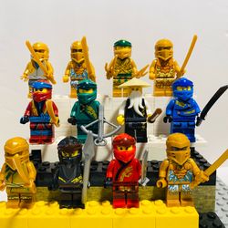 Ninjago Ninja Warriors 12pc Minifigure Set LEGO Compatible