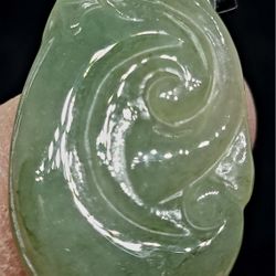 Certf Burmese Jadeite Jade TypeA Pendant Lucky RuYi.