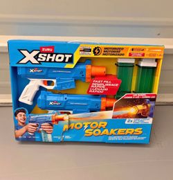 ZURU X-Shot Motor Soakers Motorized Water Blasters 2-Pack - Brand New In Box