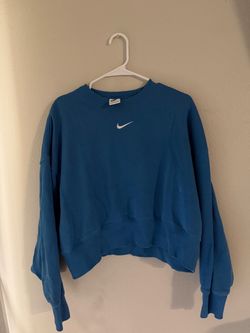 Blue Nike crewneck sweatshirt #swoosh #athletic