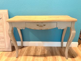 French Provincial Console Table with Drawer